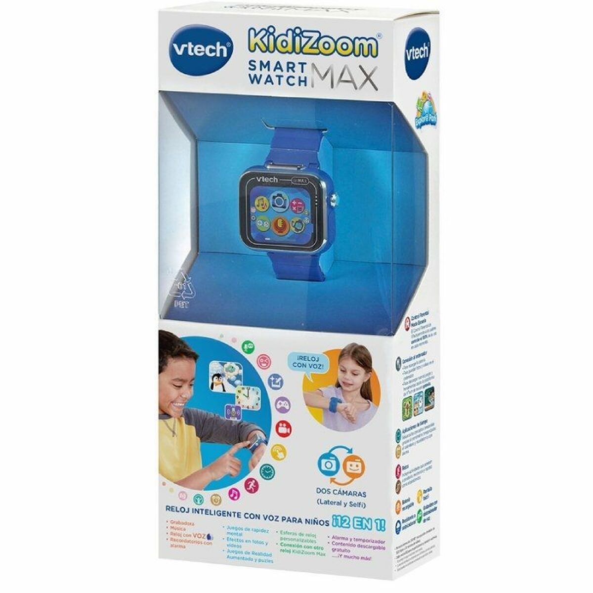 Smartwatch voor Kinderen Vtech Kidizoom Smartwatch Max 256 MB Interactief - Klokken, Jongens - Vtech