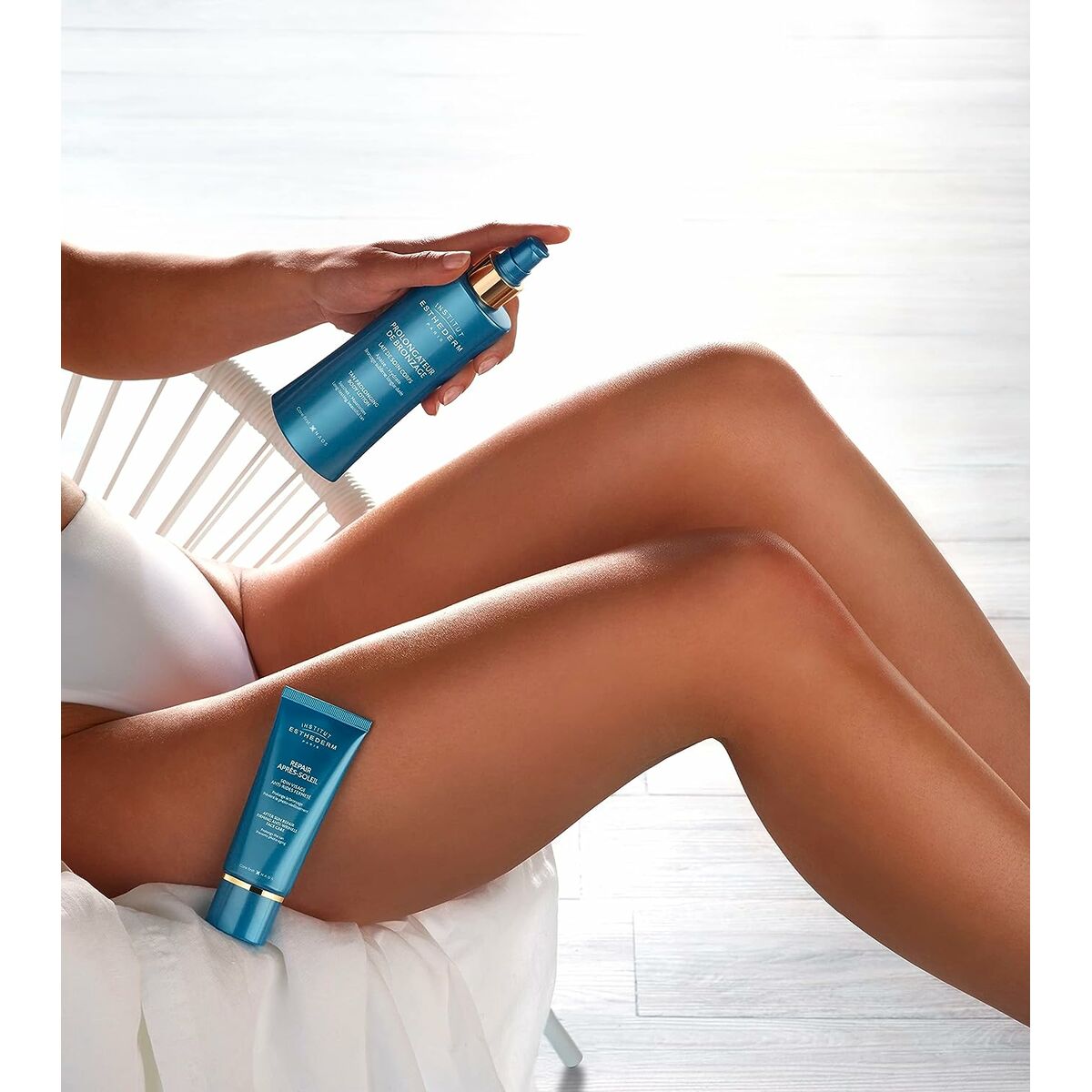 Vochtinbrengende Lichaamsmelk Institut Esthederm PROLONGATEUR DE BRONZAGE 200 ml Verlengt uw teint - Schoonheid, Huidverzorging - Institut Esthederm