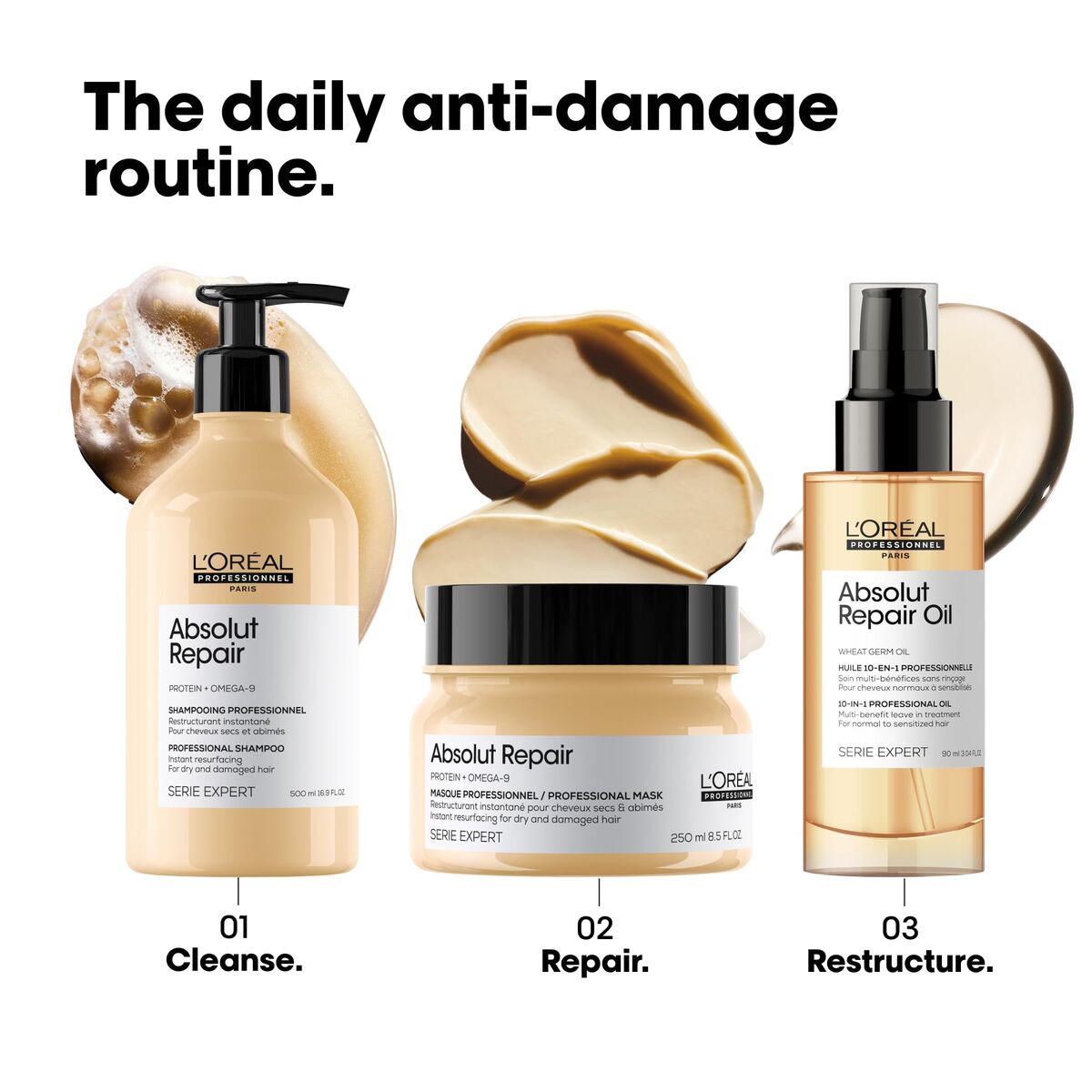 Dagcrème L'Oreal Professionnel Paris ABSOLUT REPAIR 250 ml - Schoonheid, Haarverzorging - L'Oreal Professionnel Paris
