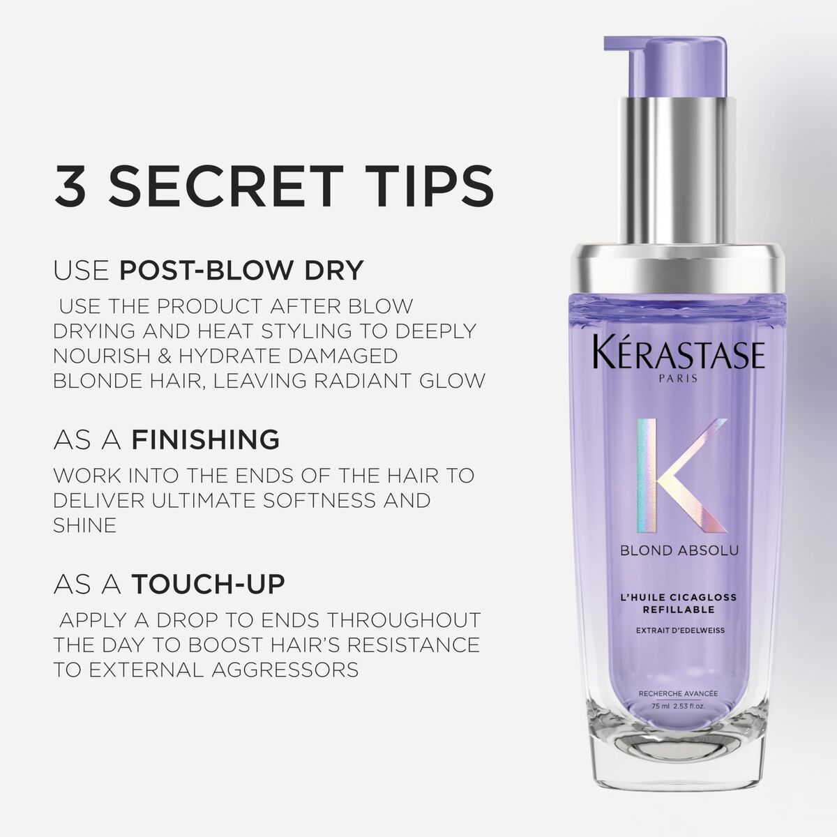 Gezichtsolie Kerastase BLOND ABSOLU 75 ml - Schoonheid, Huidverzorging - Kerastase