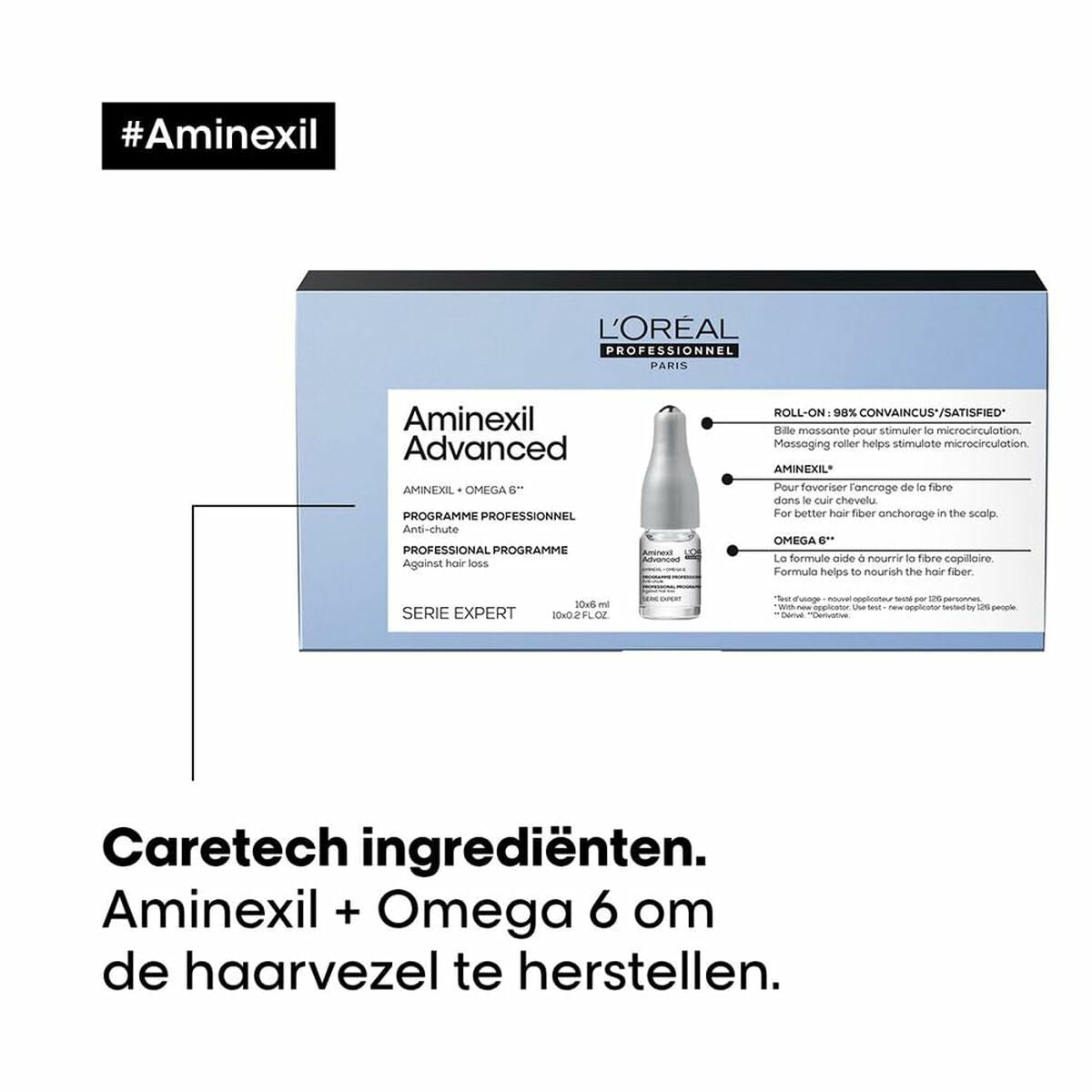 Anti - Haarverlies Ampullen L'Oreal Professionnel Paris AMINEXIL ADVANCED - Schoonheid, Haarverzorging - L'Oreal Professionnel Paris