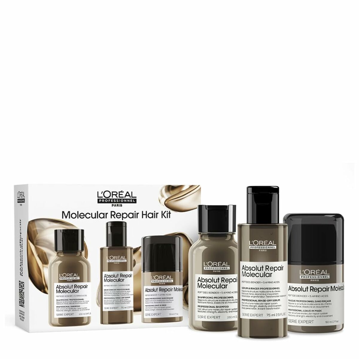 Kappersset L'Oreal Professionnel Paris ABSOLUT REPAIR MOLECULAR 3 Onderdelen