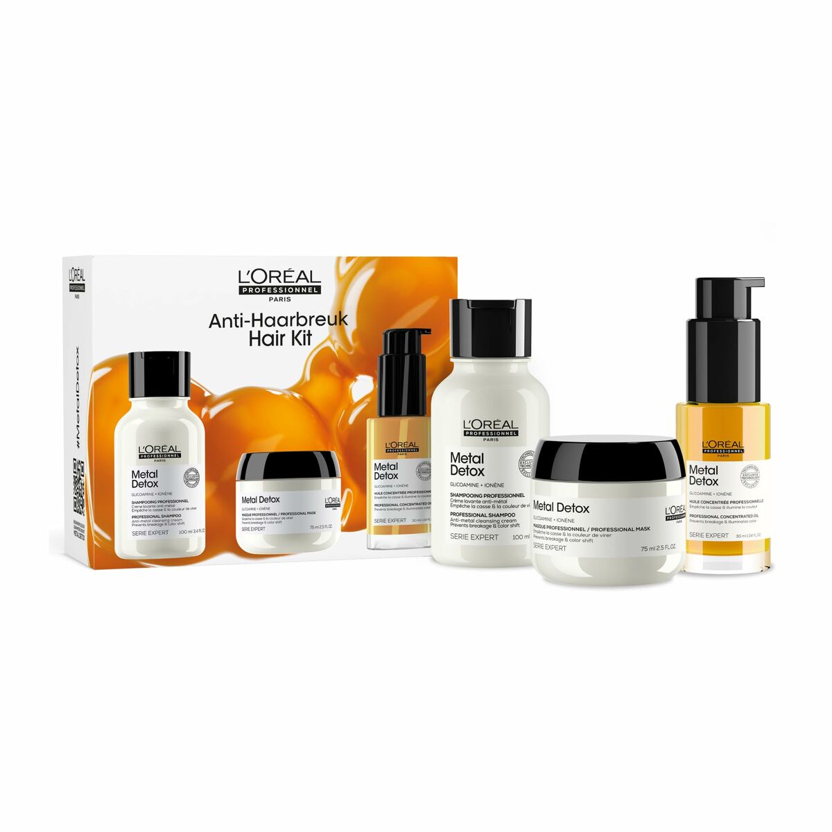 Kappersset L'Oreal Professionnel Paris METAL DETOX 3 Onderdelen