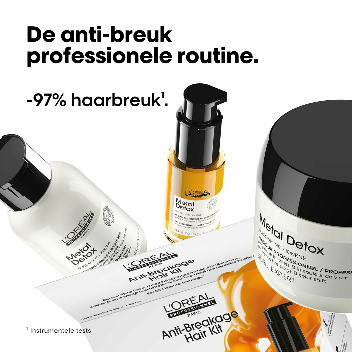 Kappersset L'Oreal Professionnel Paris METAL DETOX 3 Onderdelen