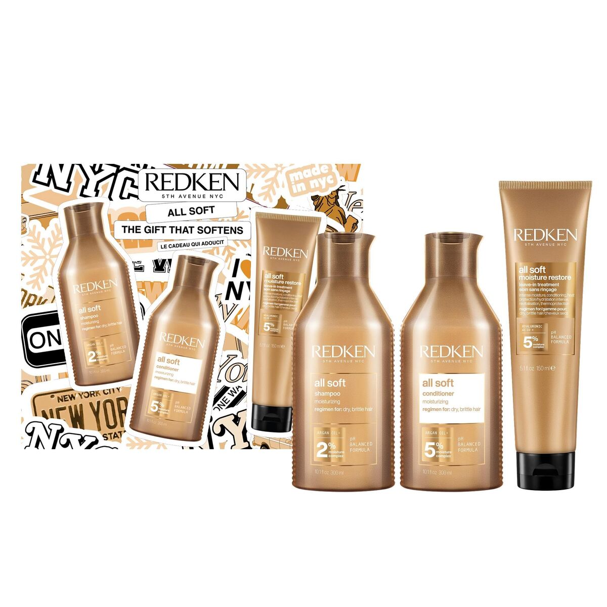 Shampoo Redken ALL SOFT 3 Onderdelen