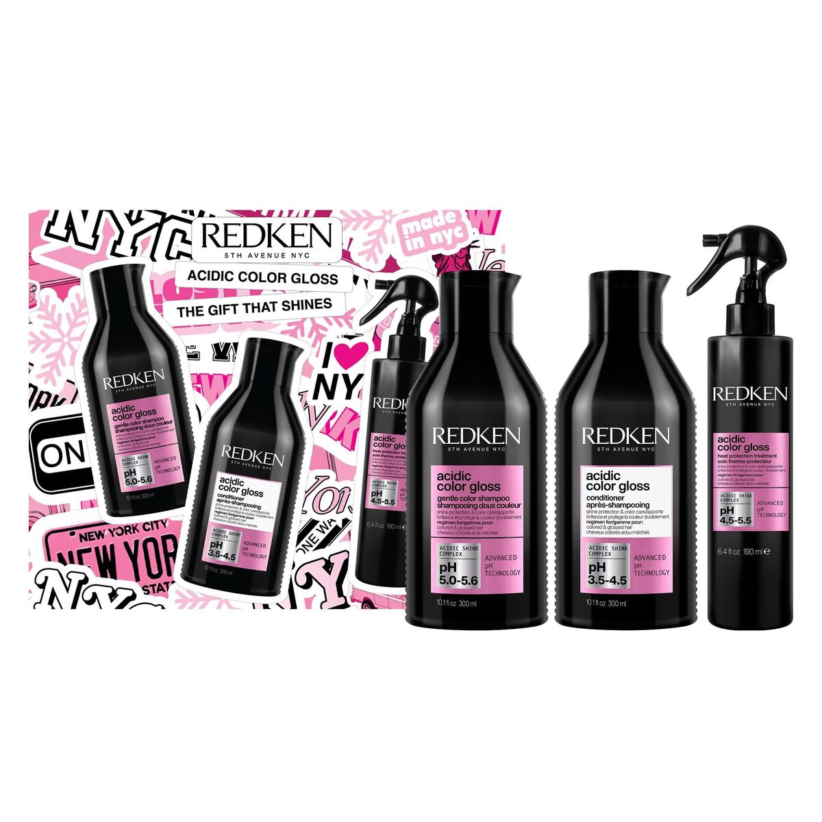 Shampoo Redken ACIDIC COLOR GLOSS 3 Onderdelen