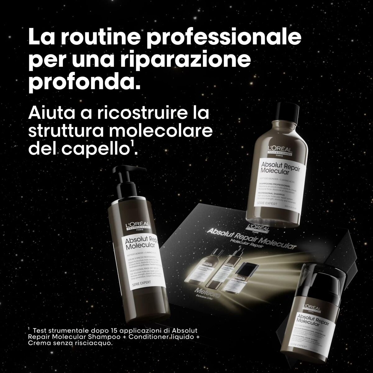 Kappersset L'Oreal Professionnel Paris ABSOLUT REPAIR MOLECULAR 3 Onderdelen