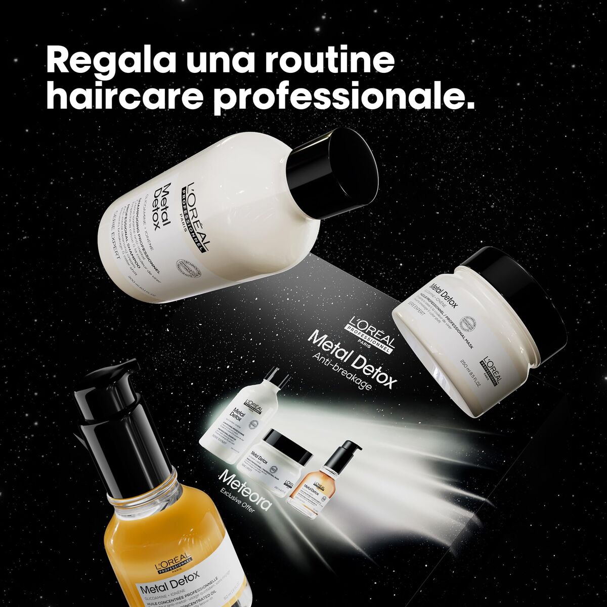 Kappersset L'Oreal Professionnel Paris METAL DETOX 3 Onderdelen