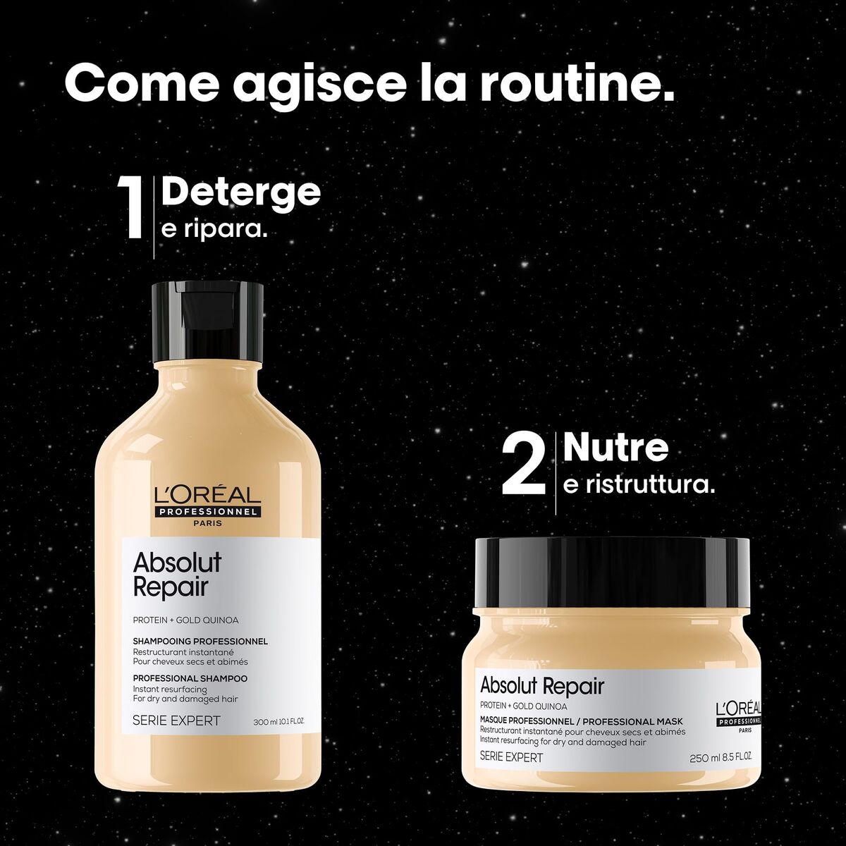Kappersset L'Oreal Professionnel Paris ABSOLUT REPAIR 2 Onderdelen
