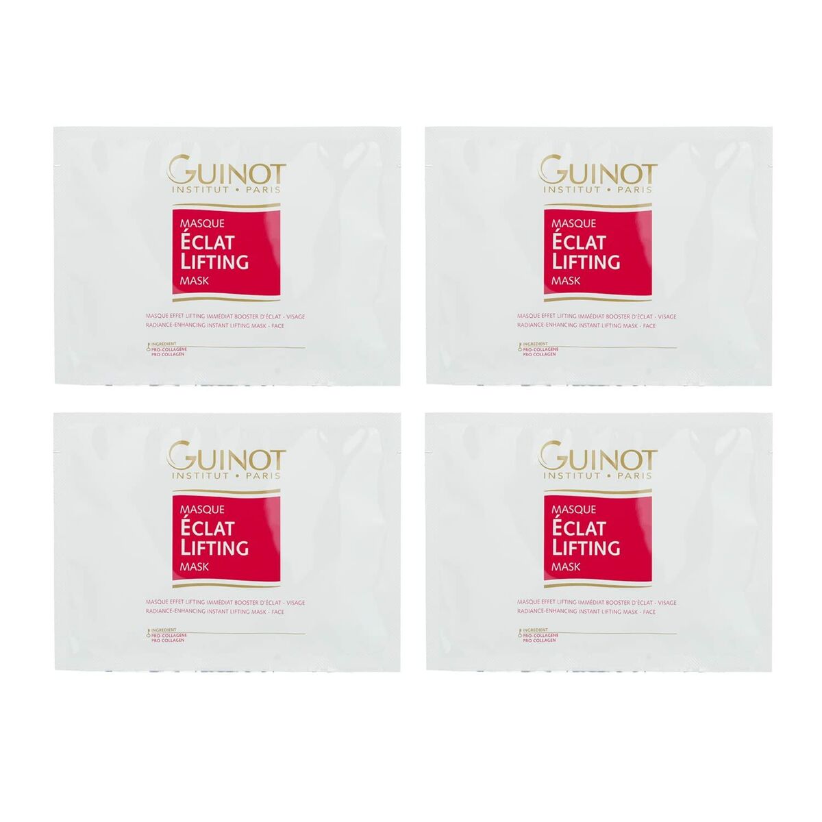 Gezichtsmasker Guinot Eclat Lifting 4 Stuks - Schoonheid, Huidverzorging - Guinot
