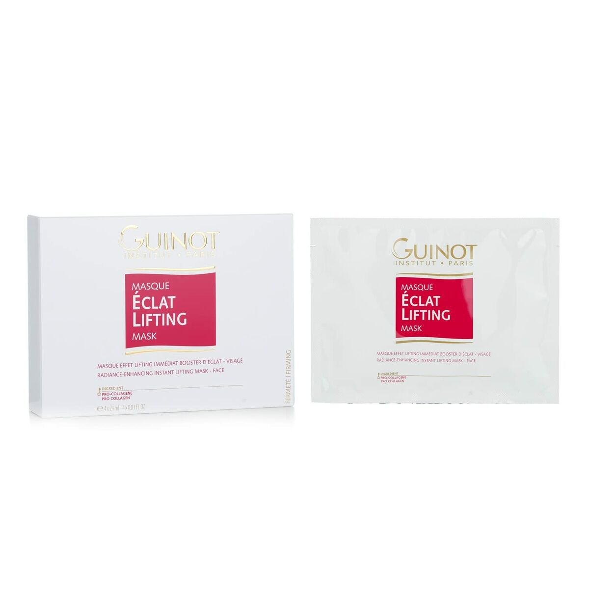 Gezichtsmasker Guinot Eclat Lifting 4 Stuks - Schoonheid, Huidverzorging - Guinot