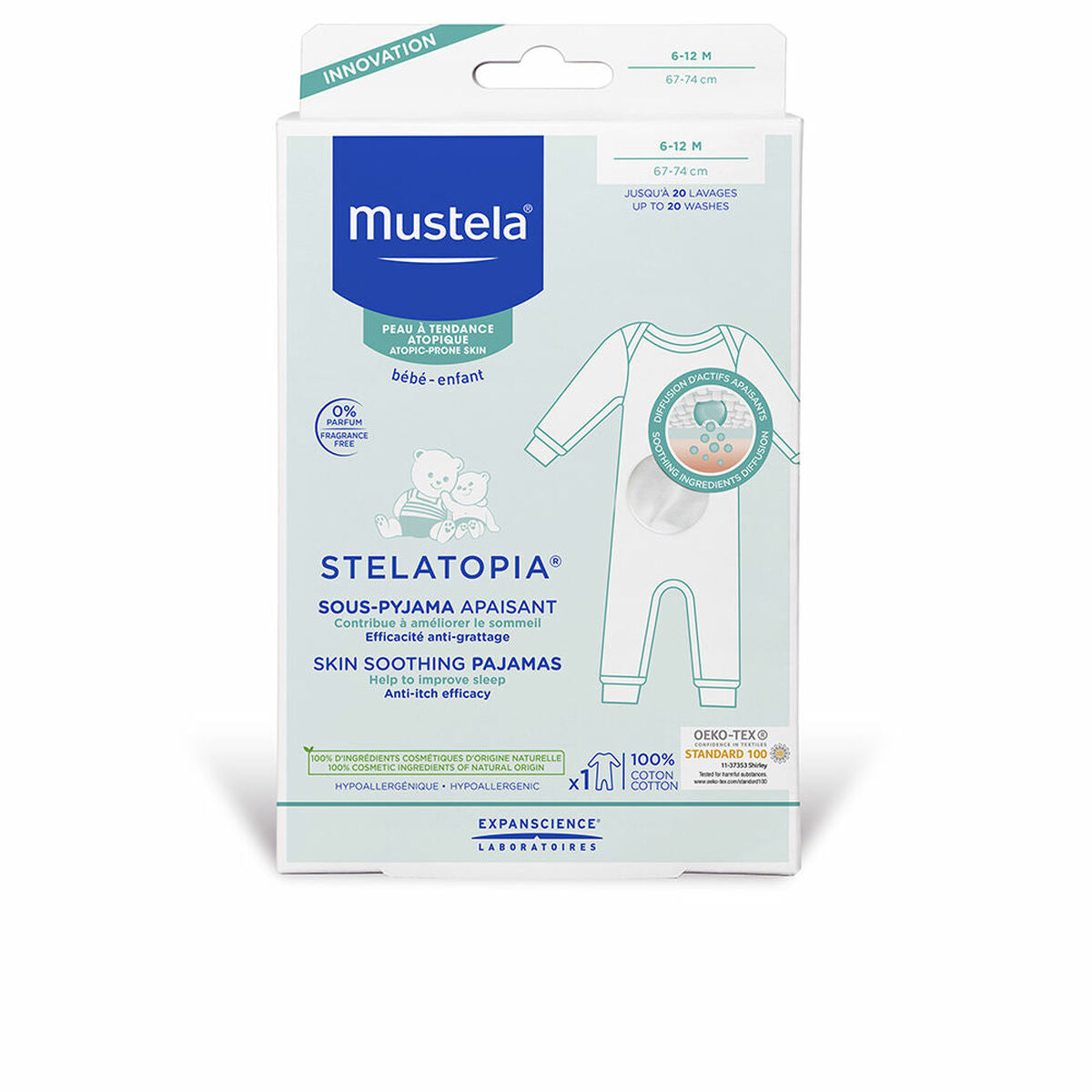 Gezichtszonnecrème Mustela STELATOPIA Nº 6-12 Meses