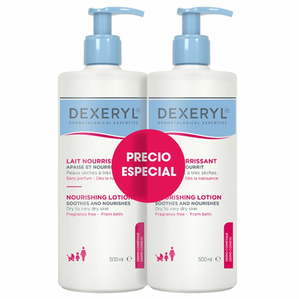 Cosmeticaset voor Dames Dexeryl LOCIÓN NUTRITIVA 500 ml - Schoonheid, Huidverzorging - Dexeryl