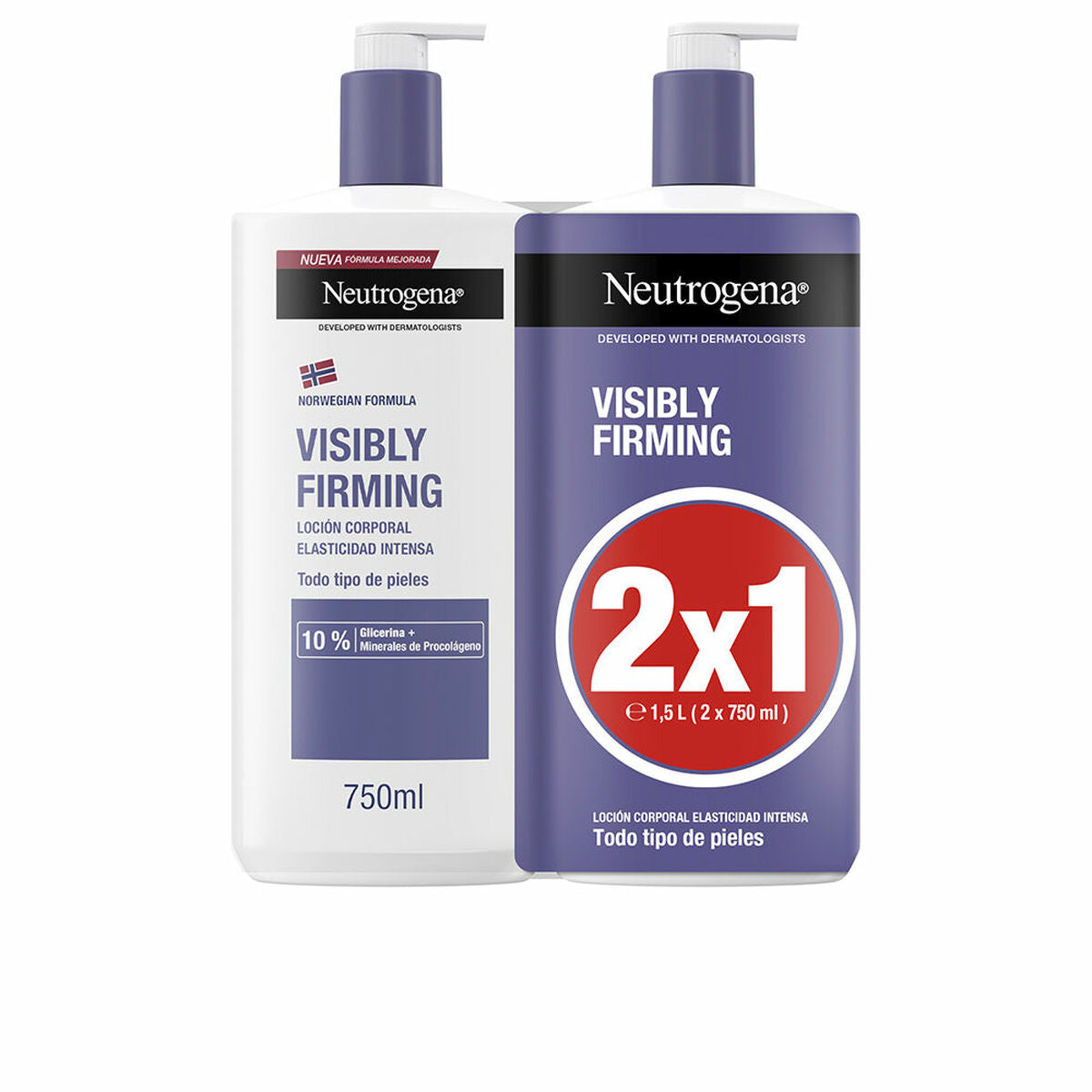 Body Lotion Neutrogena Visibly Firming 750 ml x 2 - Schoonheid, Huidverzorging - Neutrogena