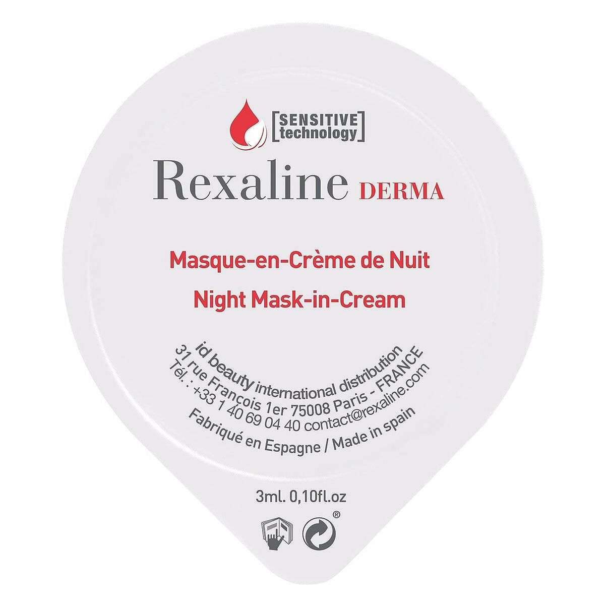 Gezichtsmasker Rexaline 700227 3 ml