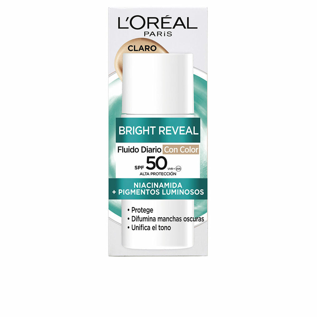 Gezichtscrème L'Oreal Make Up BRIGHT REVEAL NIACINAMIDA Spf 50 50 ml