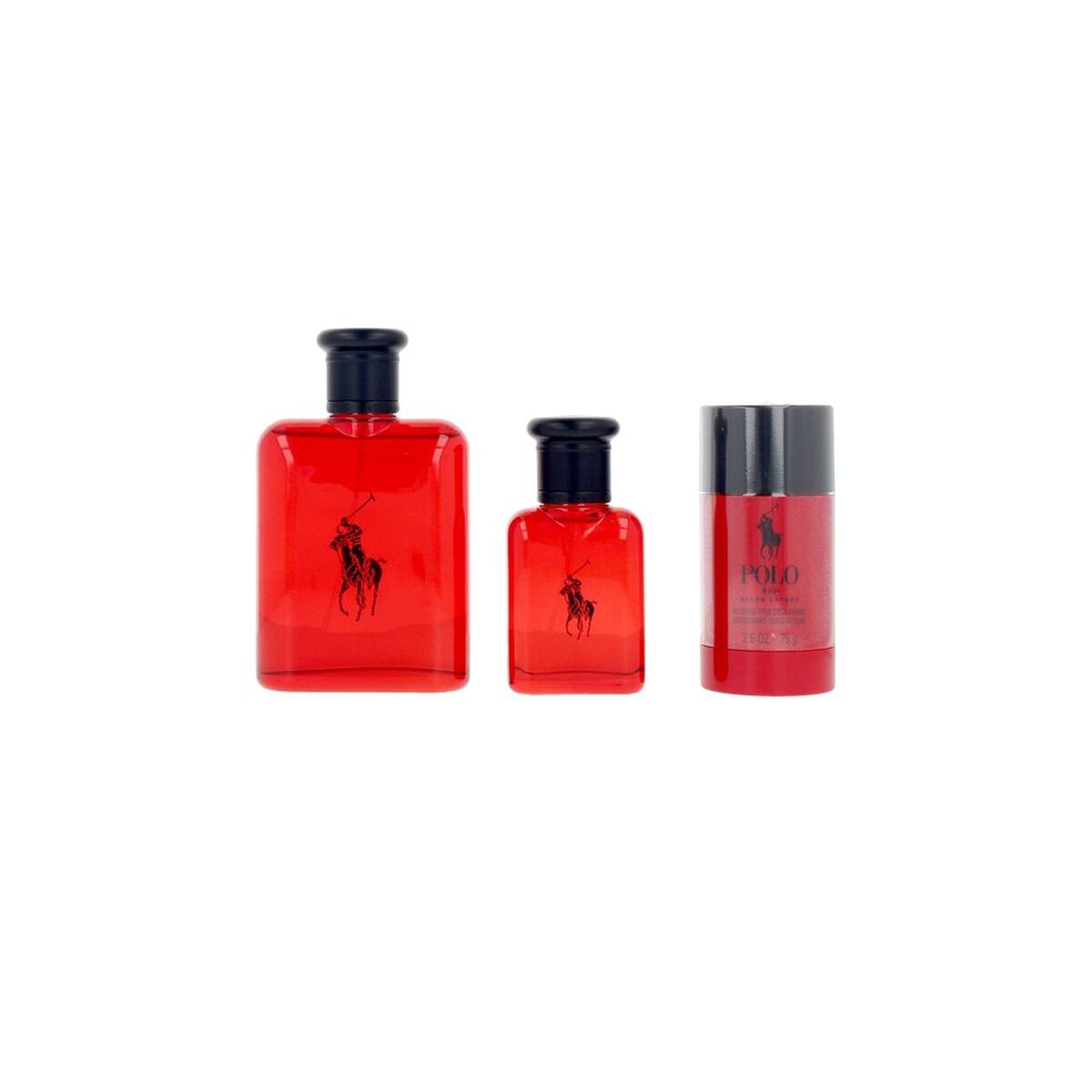 Parfumset voor Heren Ralph Lauren POLO RED 3 Onderdelen