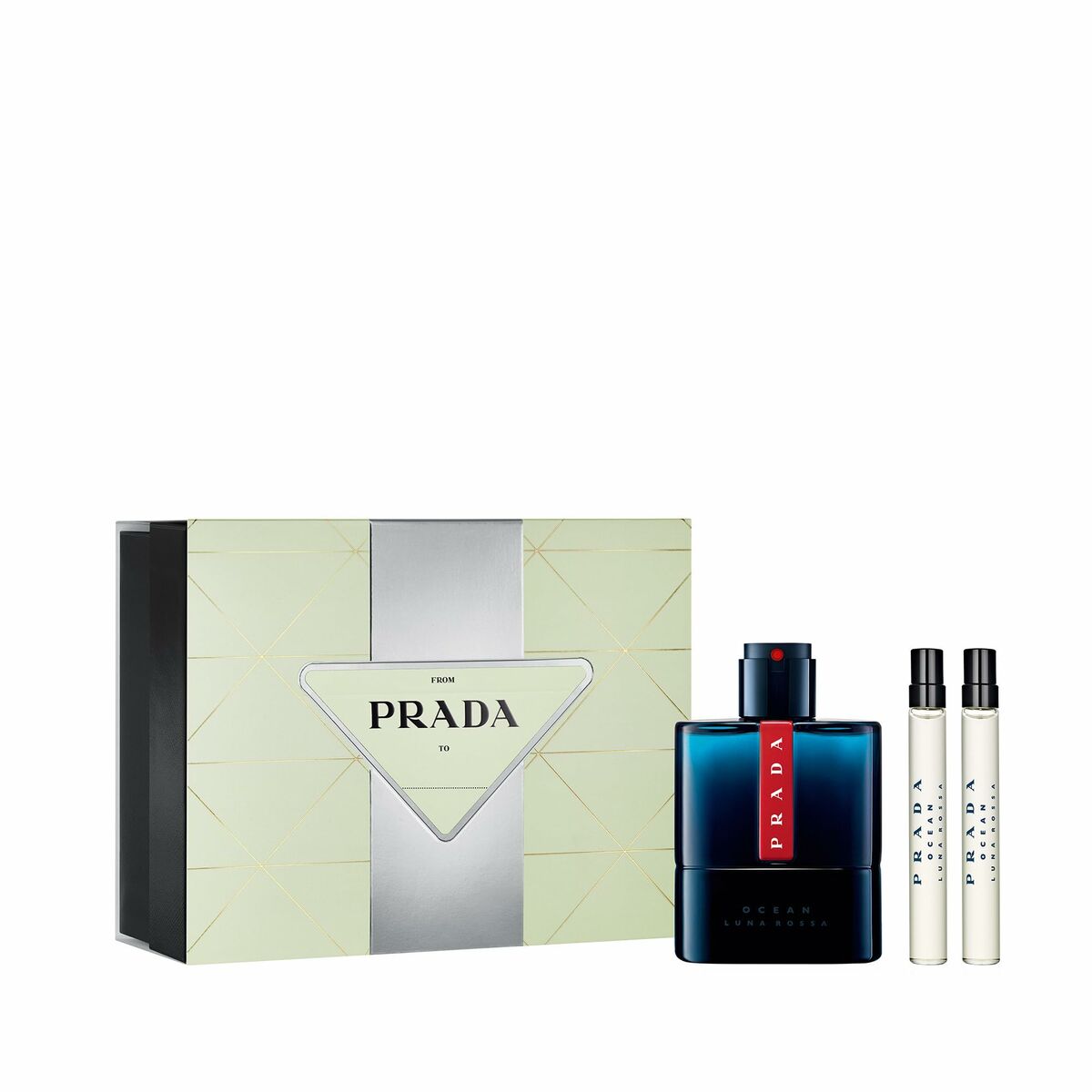 Parfumset voor Heren Prada EDT Luna Rossa Ocean 3 Onderdelen