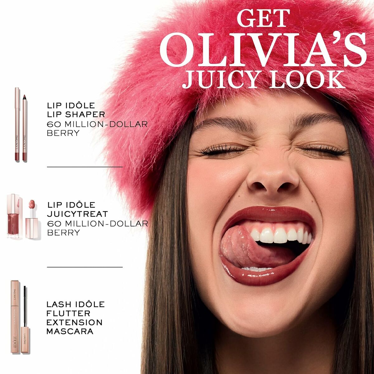 Gloss Lancôme IDÔLE MAKE-UP Paars Nº 90-Berry Bisou 9 ml