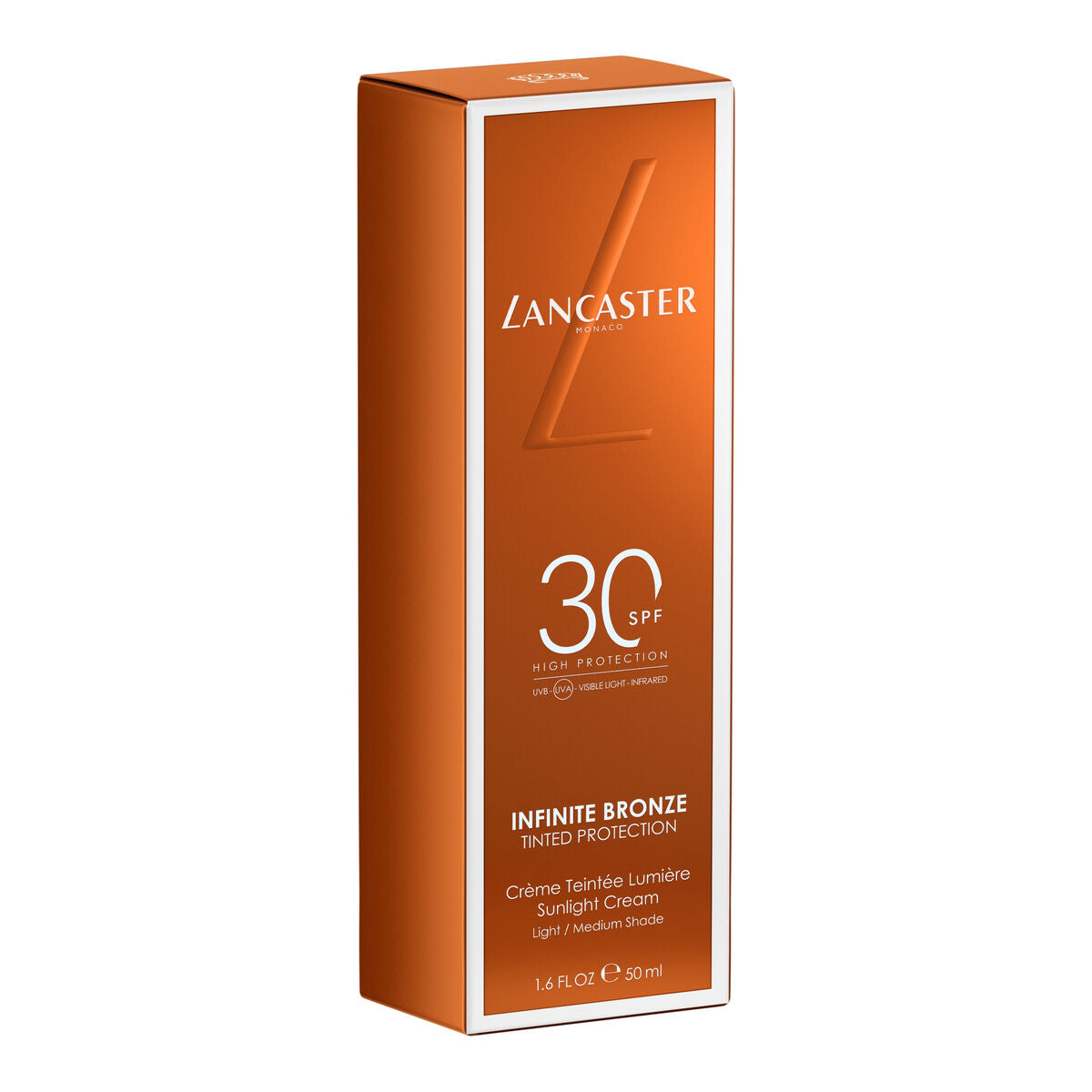 Gezichtszonnecrème Lancaster Infinite Bronze Light Claro Spf 30 50 ml