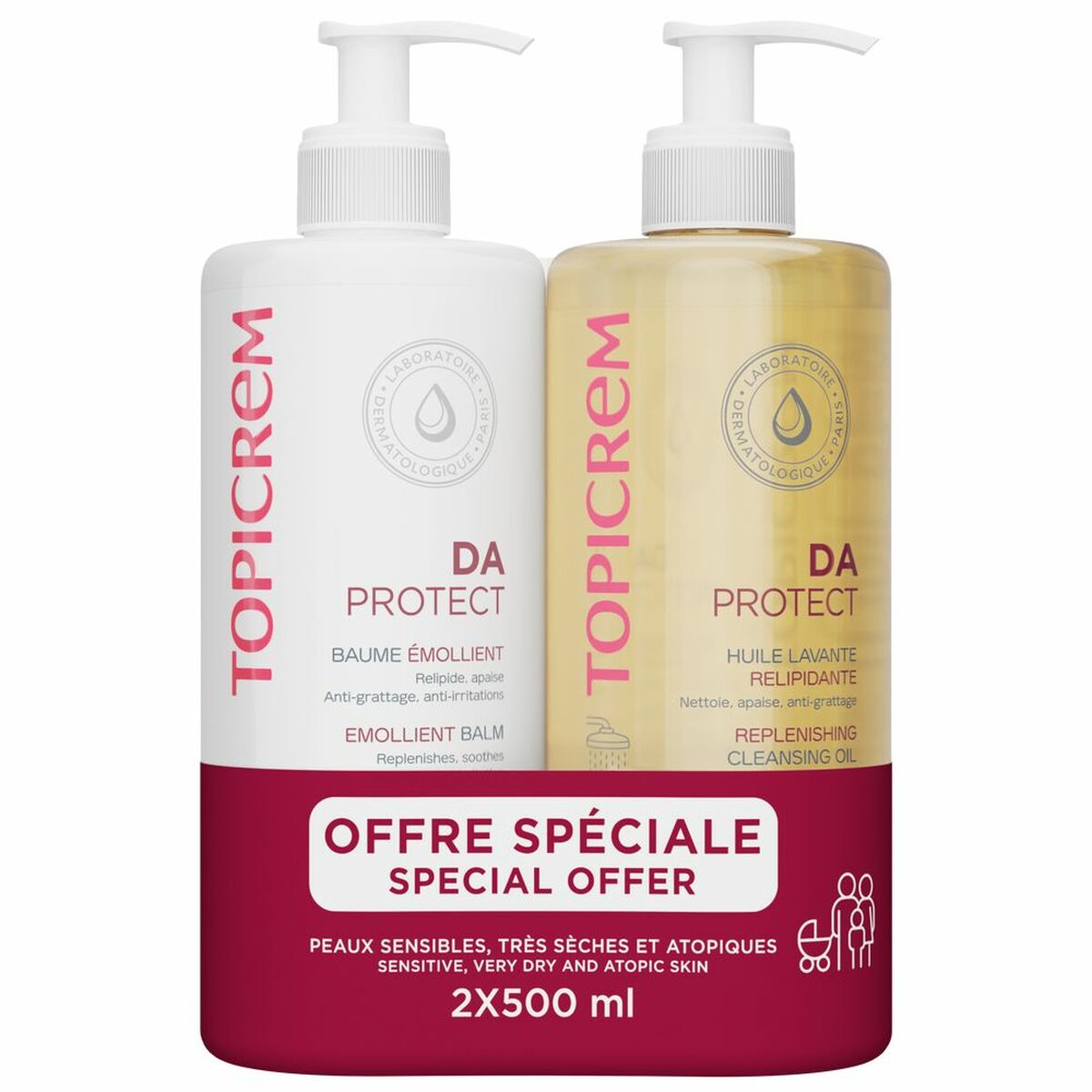 Cosmetica Set Topicrem DA TOPICREM 2 Onderdelen