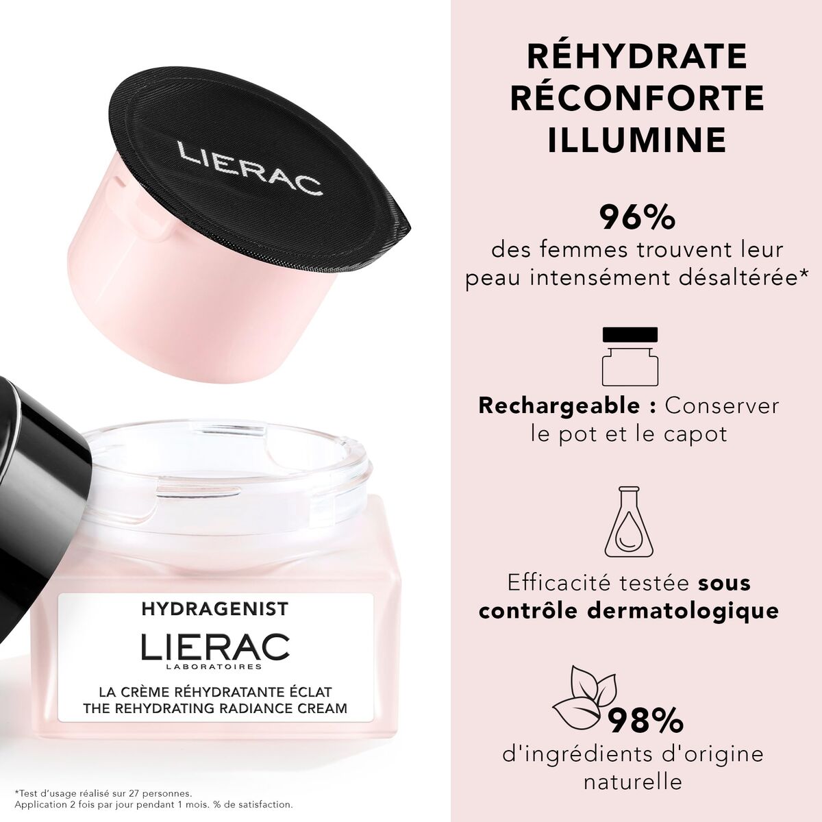 Dagcrème Lierac Hydragenist 50 ml - Schoonheid, Huidverzorging - Lierac