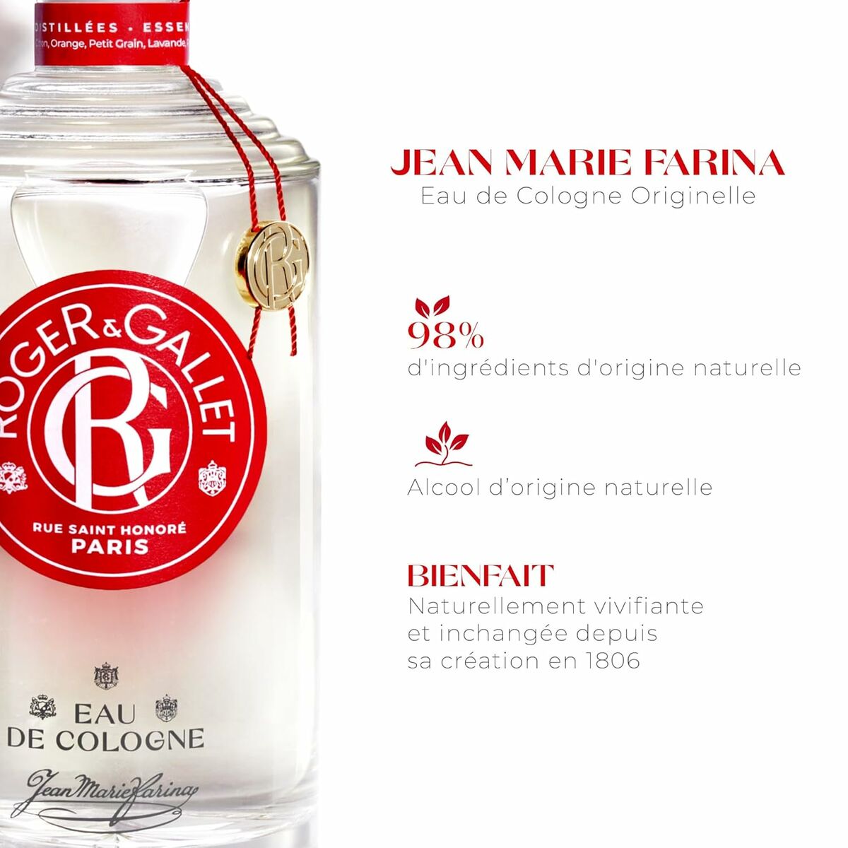 Uniseks Parfum Roger & Gallet JEAN-MARIE FARINA Jean Marie Farina EDC 500 ml