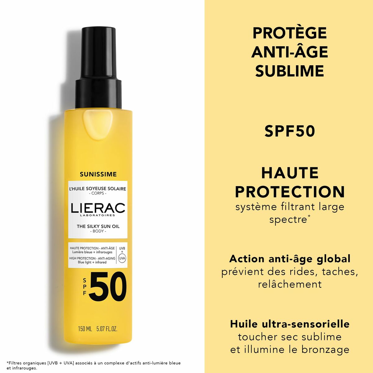 Zonnebrandcrème Lierac SUNISSIME Spf 50 150 ml