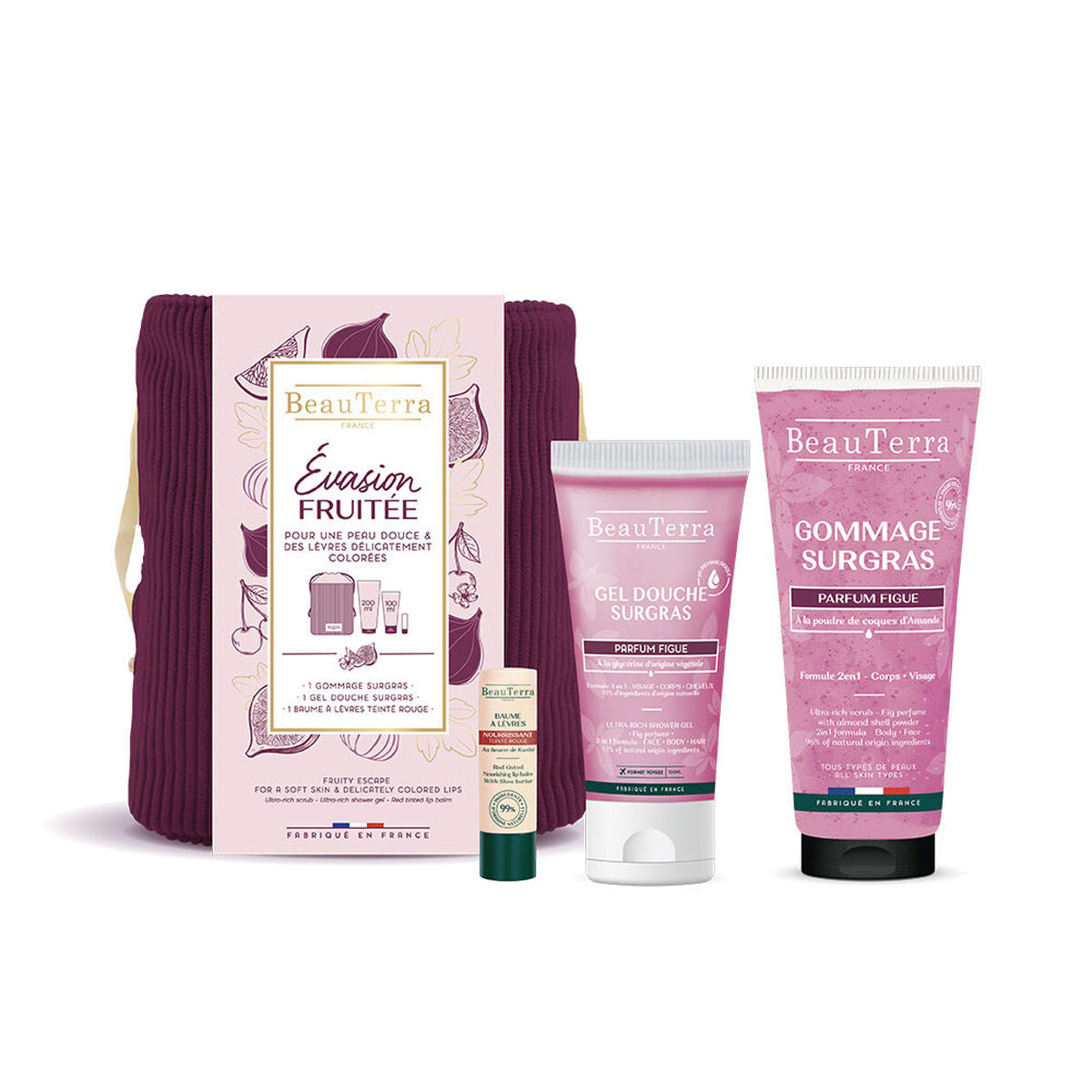 Cosmeticaset voor Dames Beauterra FRUITY RITUAL FIG 4 Onderdelen