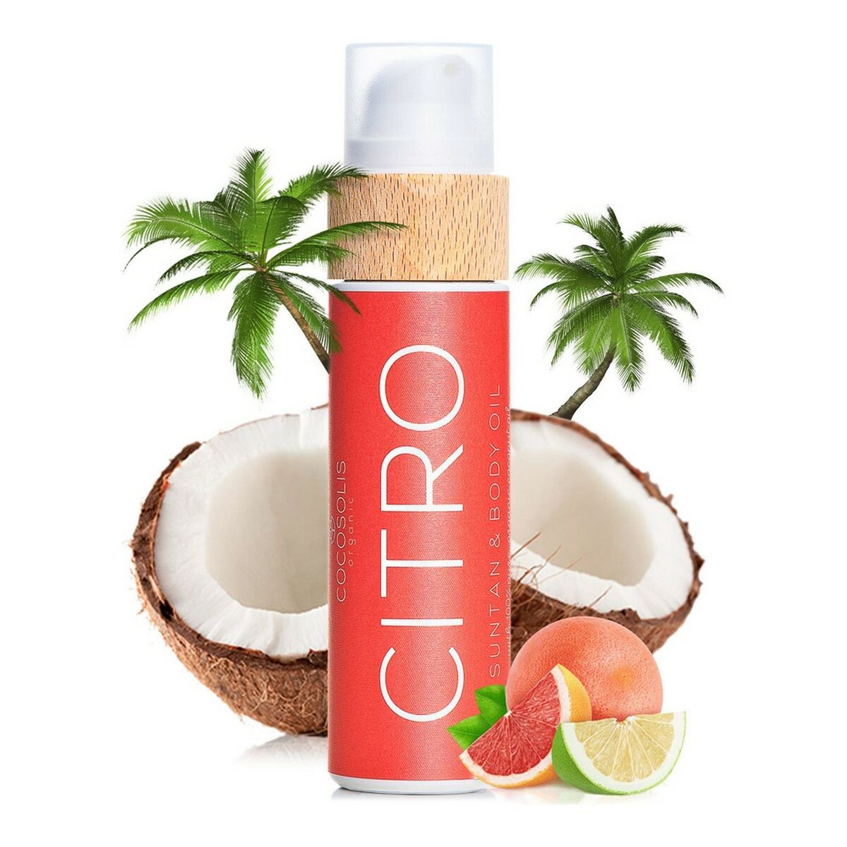 Bruinende Olie Cocosolis Citro 110 ml Citroenzuur