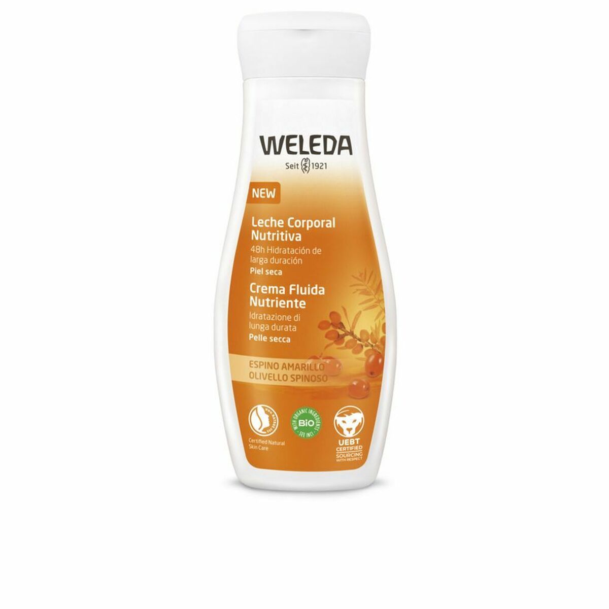 Voedende Lichaamsmelk Weleda 090540X7 200 ml 75 ml Duindoorn