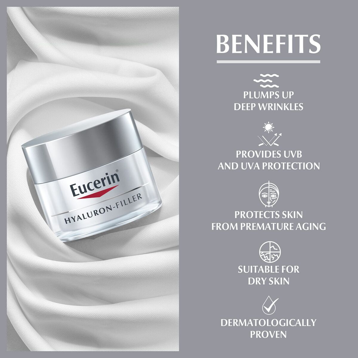 Gezichtscrème Eucerin Hyaluron Filler Spf 15 50 ml - Schoonheid, Huidverzorging - Eucerin