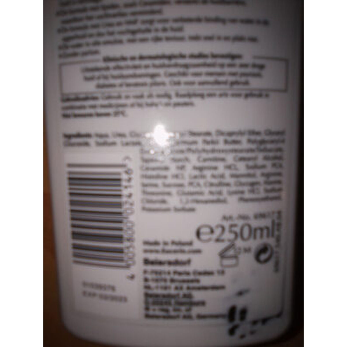 Nagel Verharder Eucerin Urearepair Plus 250 ml