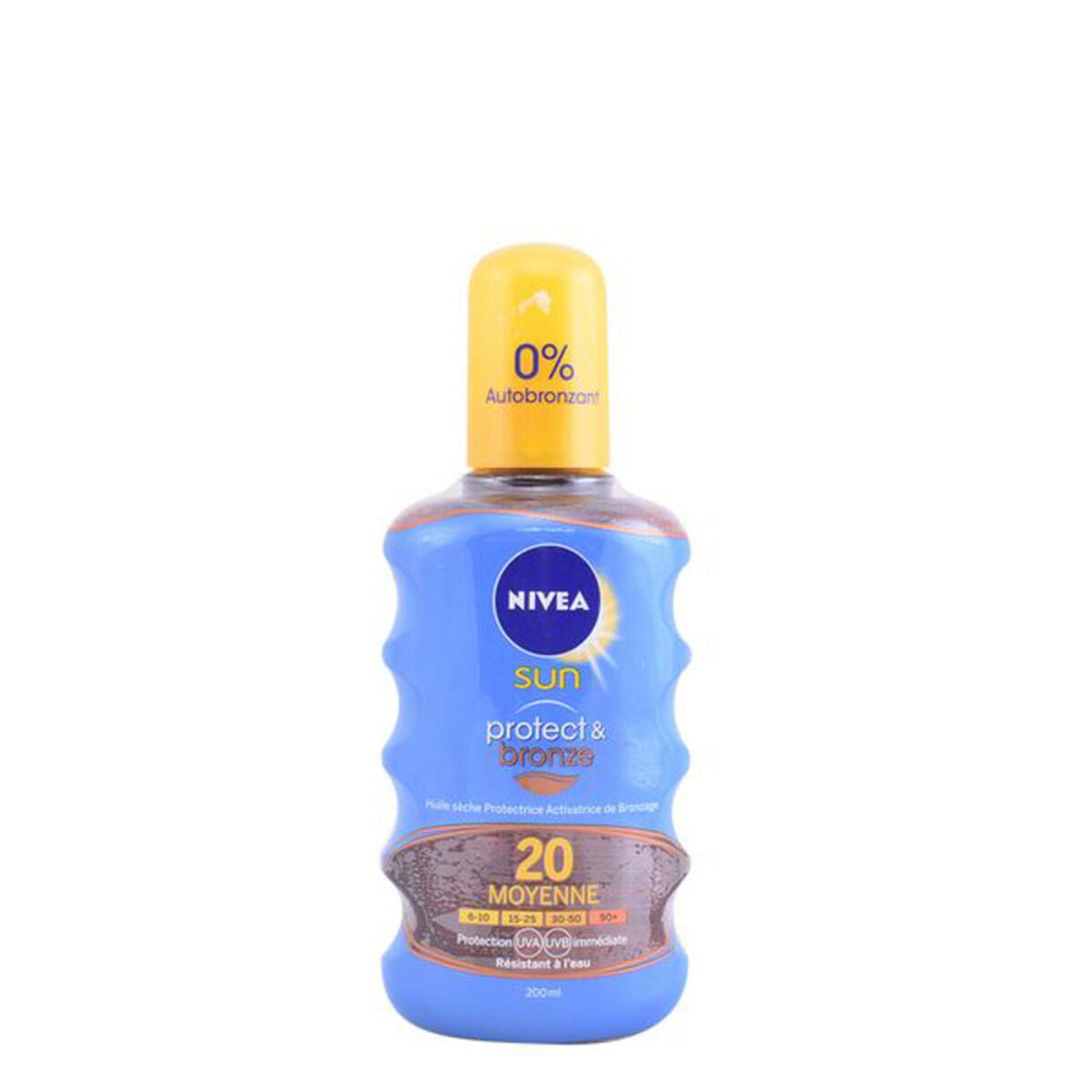 Zonnebrandolie Nivea Protect & Bronze 200 ml Spf 20 Spray - Schoonheid, Huidverzorging - Nivea