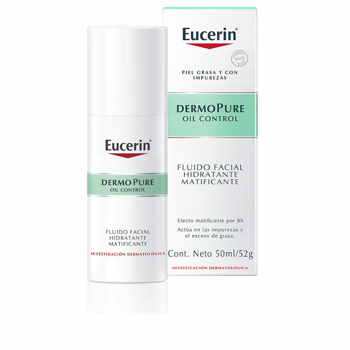 Vochtinbrengende Matte Vloeistof Eucerin Dermopure 50 ml - Schoonheid, Huidverzorging - Eucerin