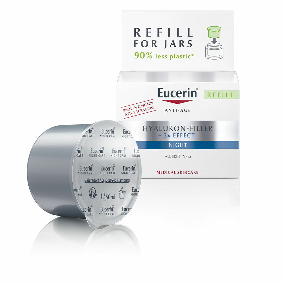 Nachtcrème Eucerin Hyaluron Filler 50 ml - Schoonheid, Huidverzorging - Eucerin