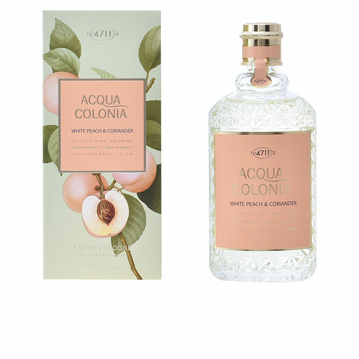 Uniseks Parfum 4711 ACQUA COLONIA WHITE PEACH & CORIANDER EDC 170 ml