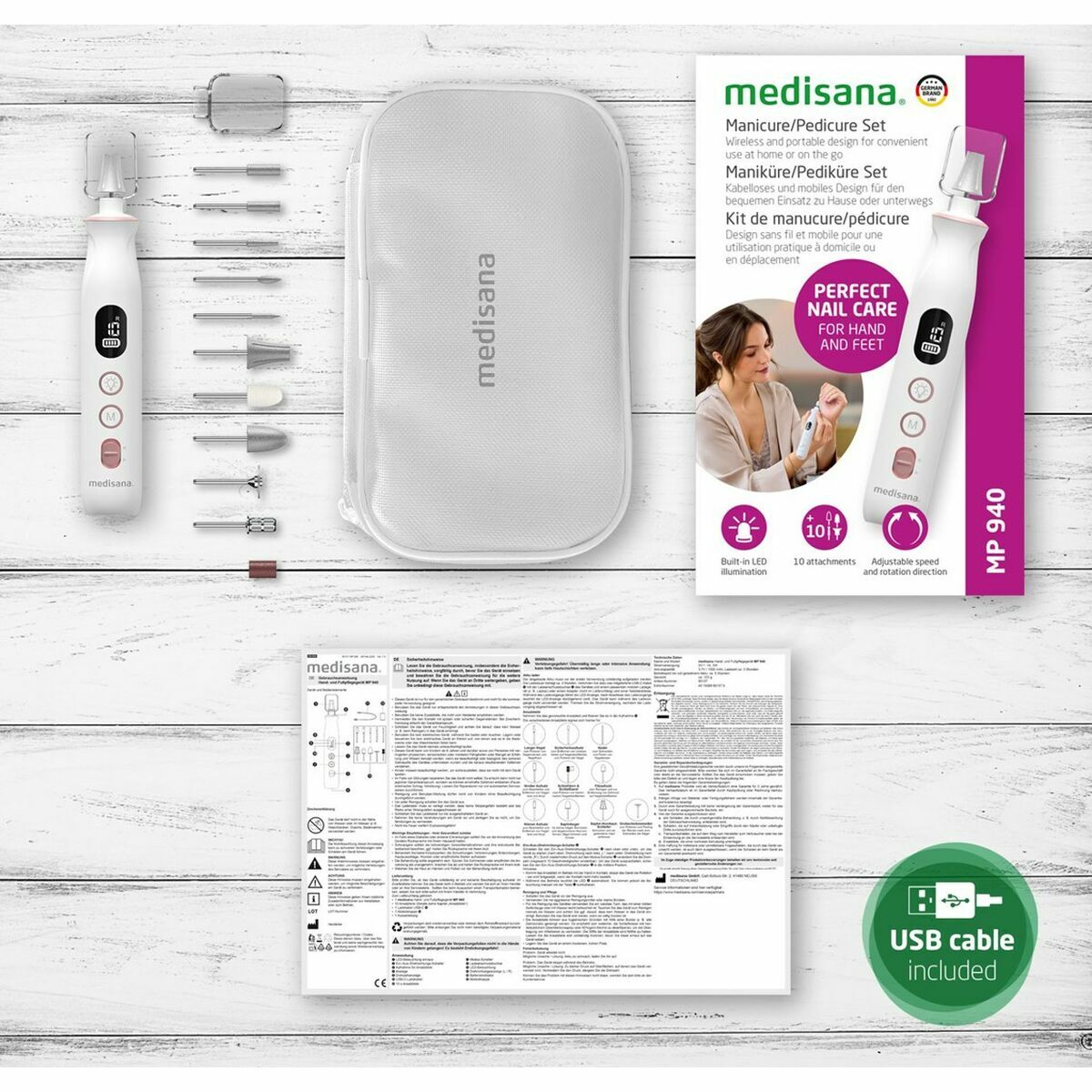 Manicureset Medisana 85157 Wit