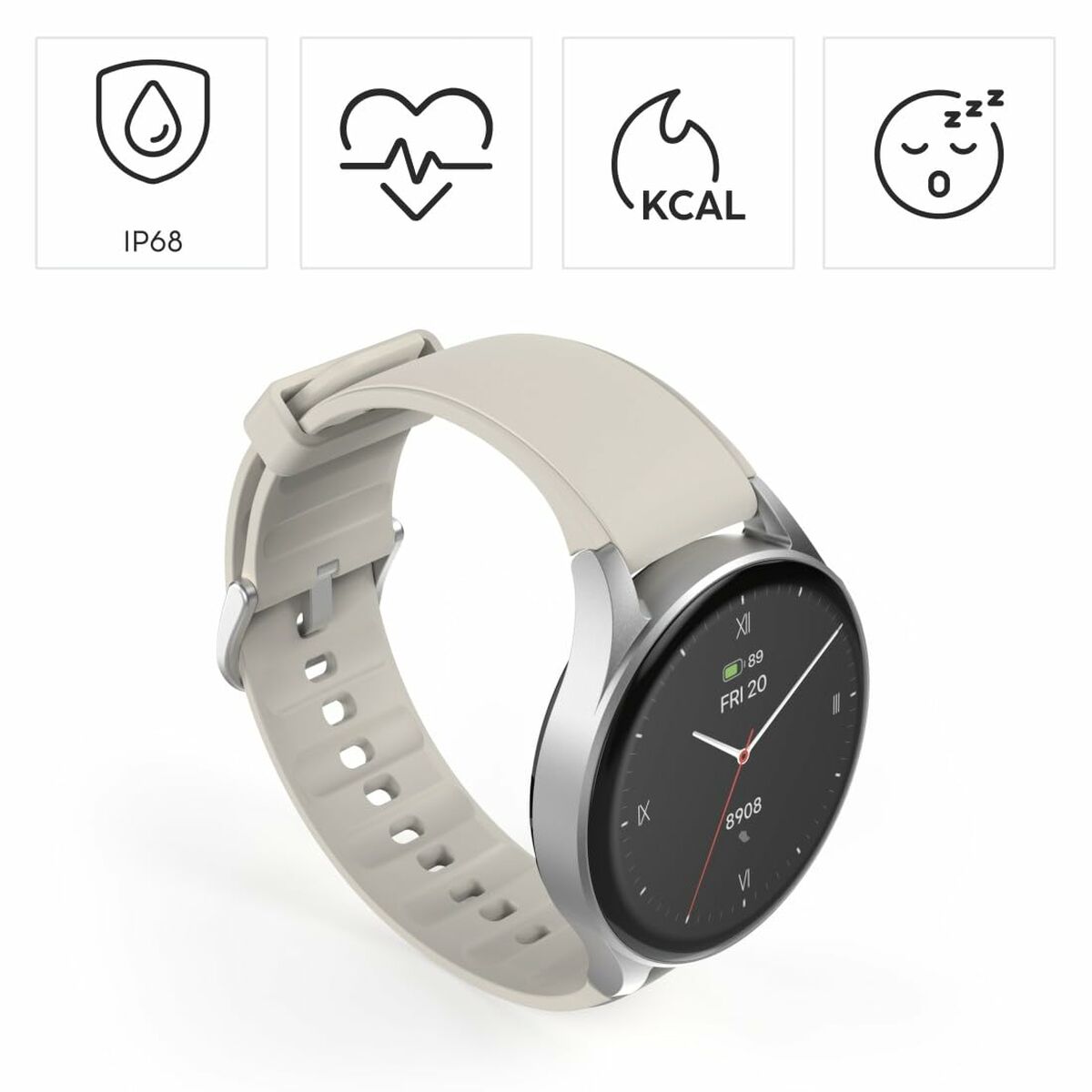 Smartwatch Hama 00178612 8900 Zilverkleurig 1,3" - Elektronica - Hama