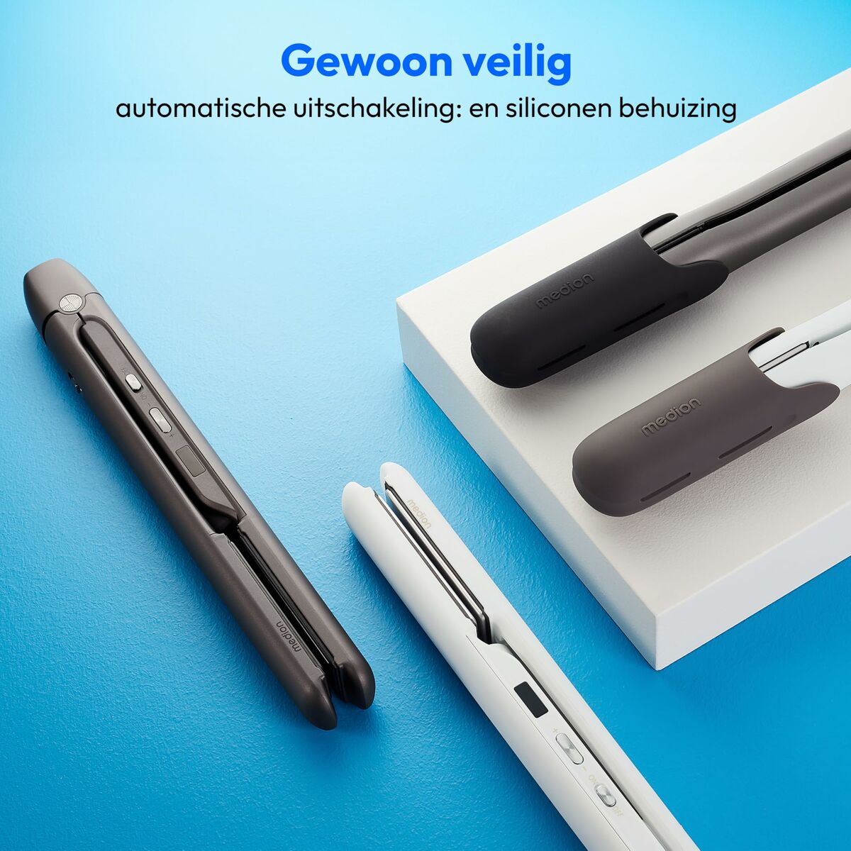 Stijltang Medion MD19925 Wit Zwart