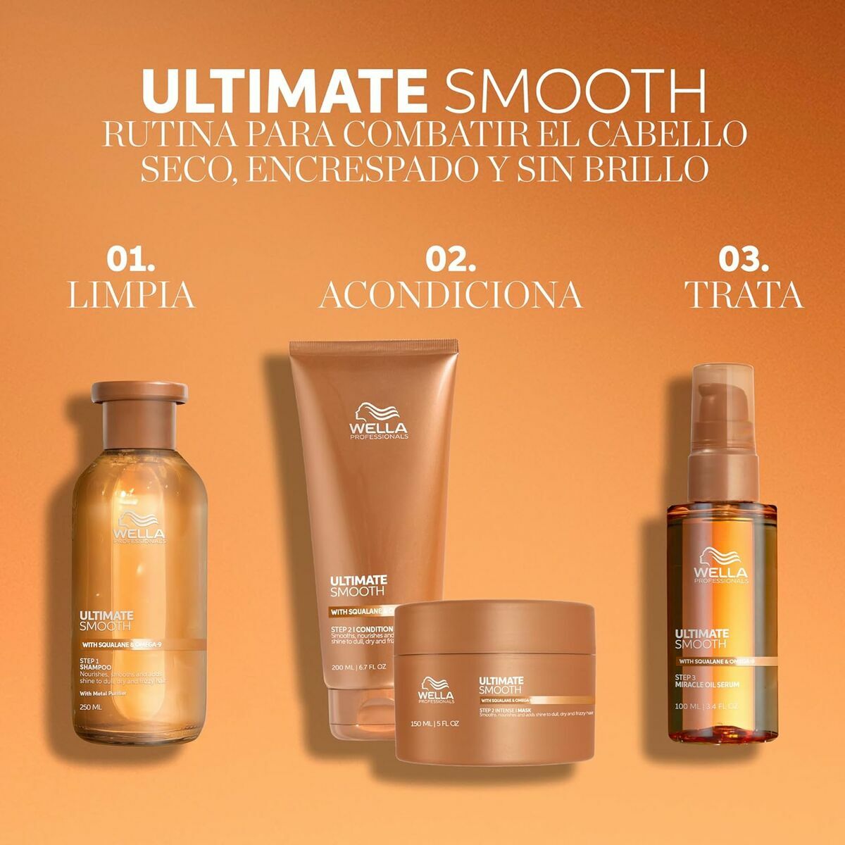 Haarmasker Wella ULTIMATE SMOOTH 150 ml - Schoonheid, Haarverzorging - Wella