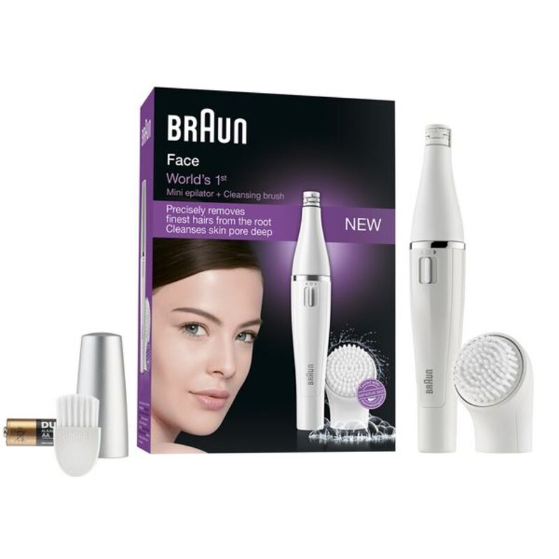 Electric Facial Cleanser en Hair Remover Braun Face 810