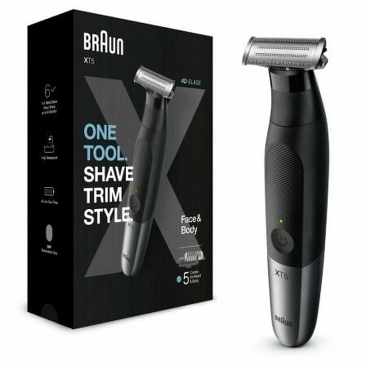 Baard en haar trimmer Braun XT5100