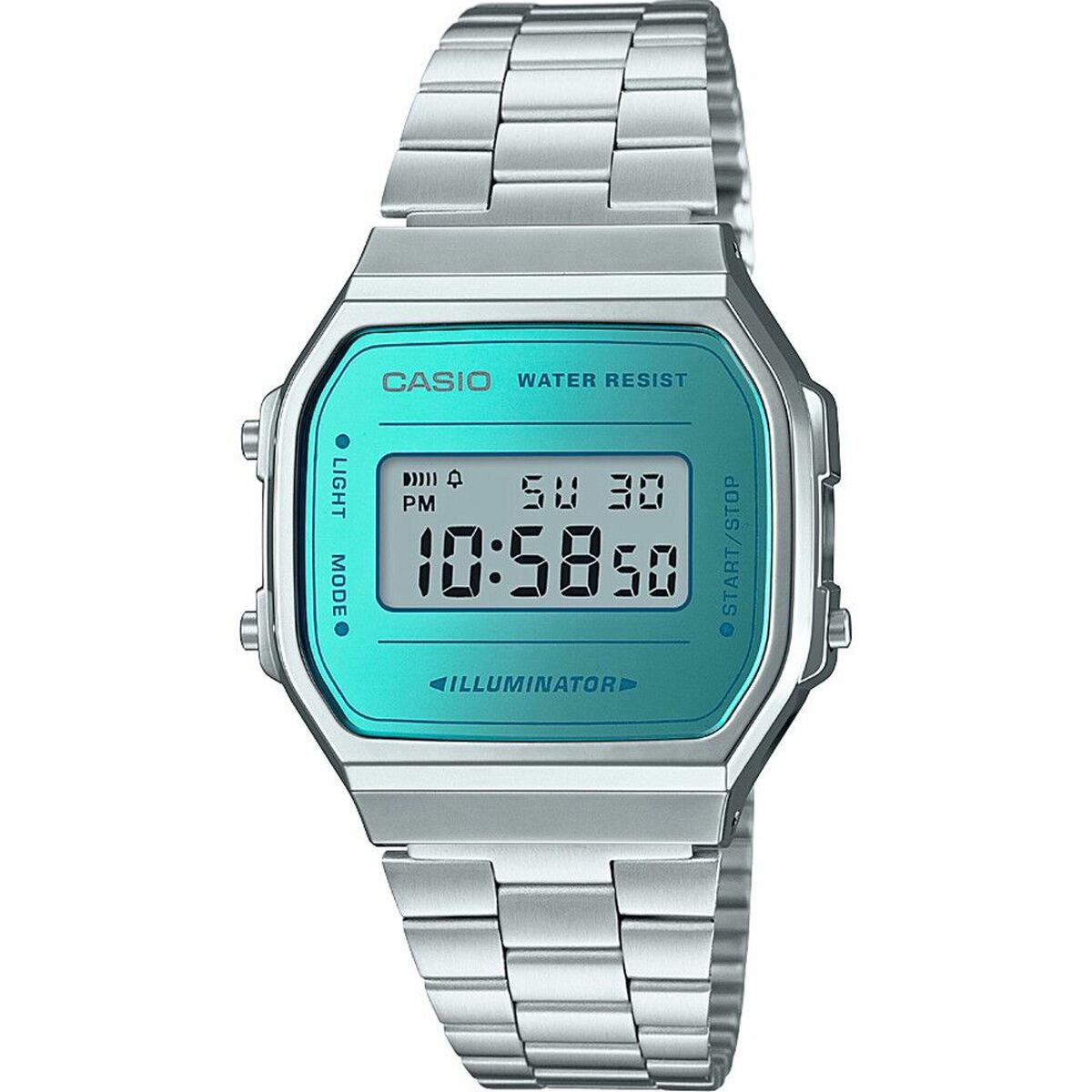 Horloge Heren Casio A168WEM - 2EF Zilverkleurig - Klokken, Heren - Casio