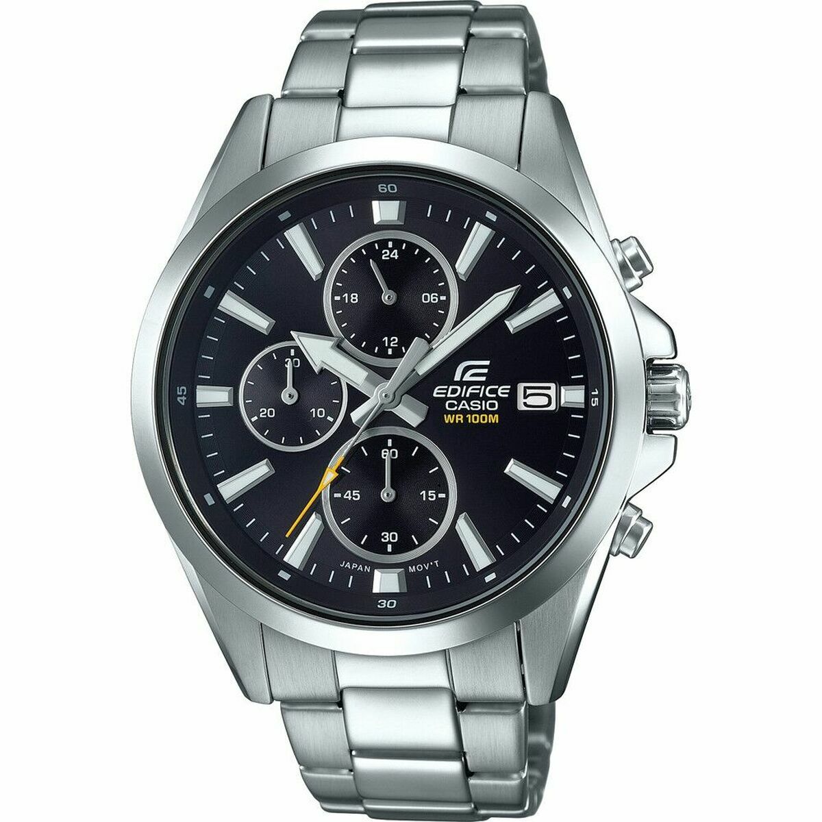 Horloge Heren Casio EDIFICE Zwart Zilverkleurig