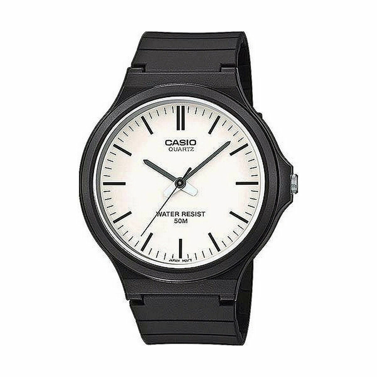 Horloge Heren Casio MW - 240 - 7EVEF Wit Zwart - Klokken, Heren - Casio