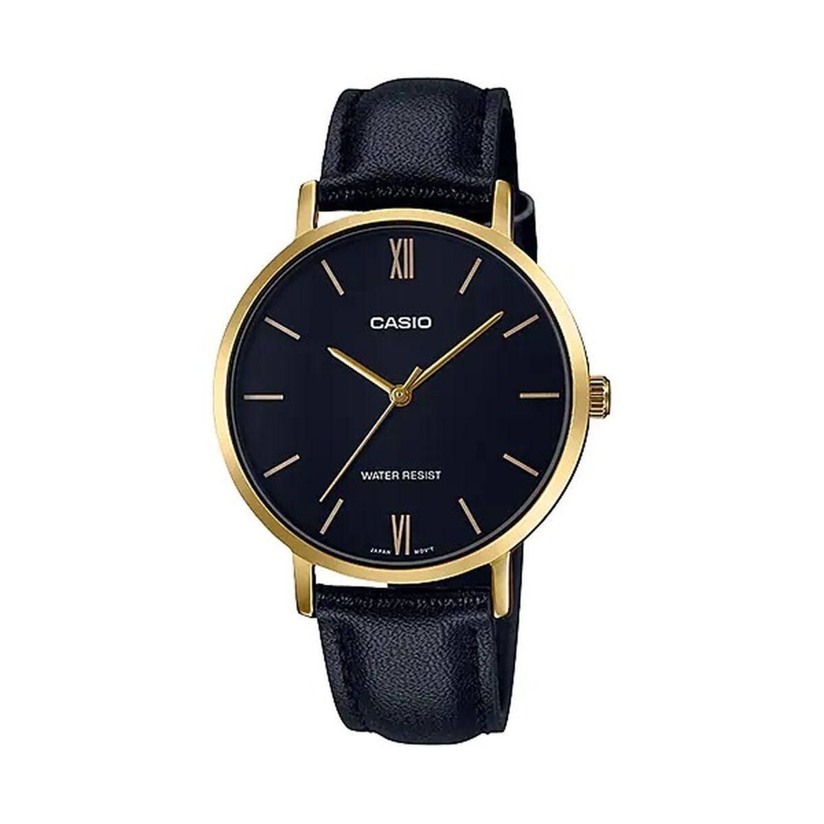 Horloge Dames Casio 3H LEATHER - GOLD, BLACK (Ø 34 mm) (Ø 40 mm)