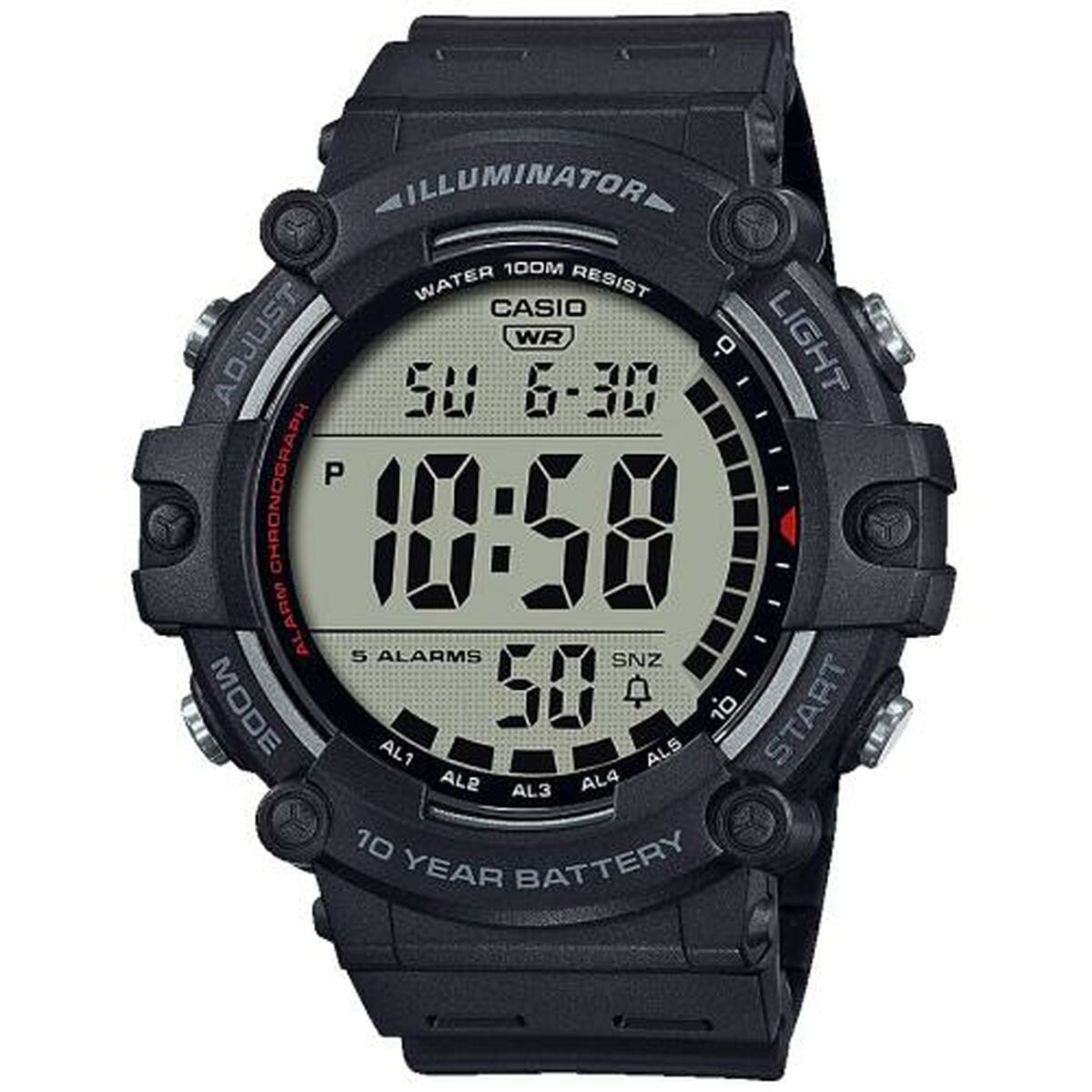 Horloge Heren Casio AE - 1500WH - 1AVEF Zwart - Klokken, Heren - Casio