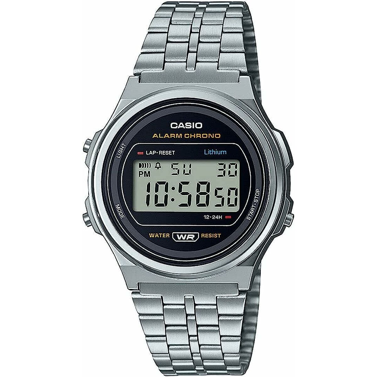 Horloge Uniseks Casio A171WE-1AEF Zilverkleurig (Ø 36 mm) (37,5 mm)