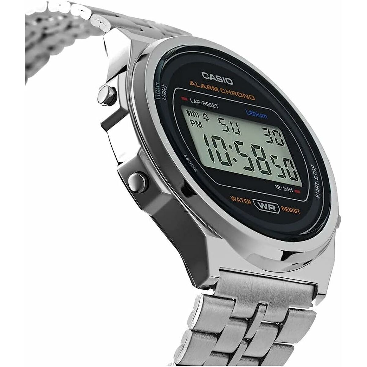 Horloge Uniseks Casio A171WE - 1AEF Zilverkleurig (Ø 36 mm) (37,5 mm) - Klokken, Unisex voor volwassenen - Casio